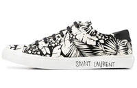 SAINT LAURENT Low Top Stylish Skateboarding Shoes Men's Black White
