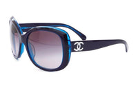 CHANEL 2000s Cc Square-frame Sunglasses