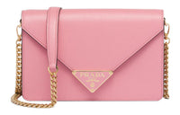 PRADA Saffiano Leather Crossbody Bag, Shoulder Bag Women's Pink