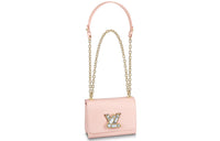 LOUIS VUITTON Twist Epi Leather Shoulder Bag Crossbody Bag Small Size Women's Pink