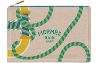 HERMES Cotton Storage Bag Women's Beige