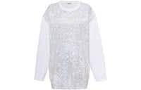 MIU MIU SS22 Long Sleeved Dress Women's White