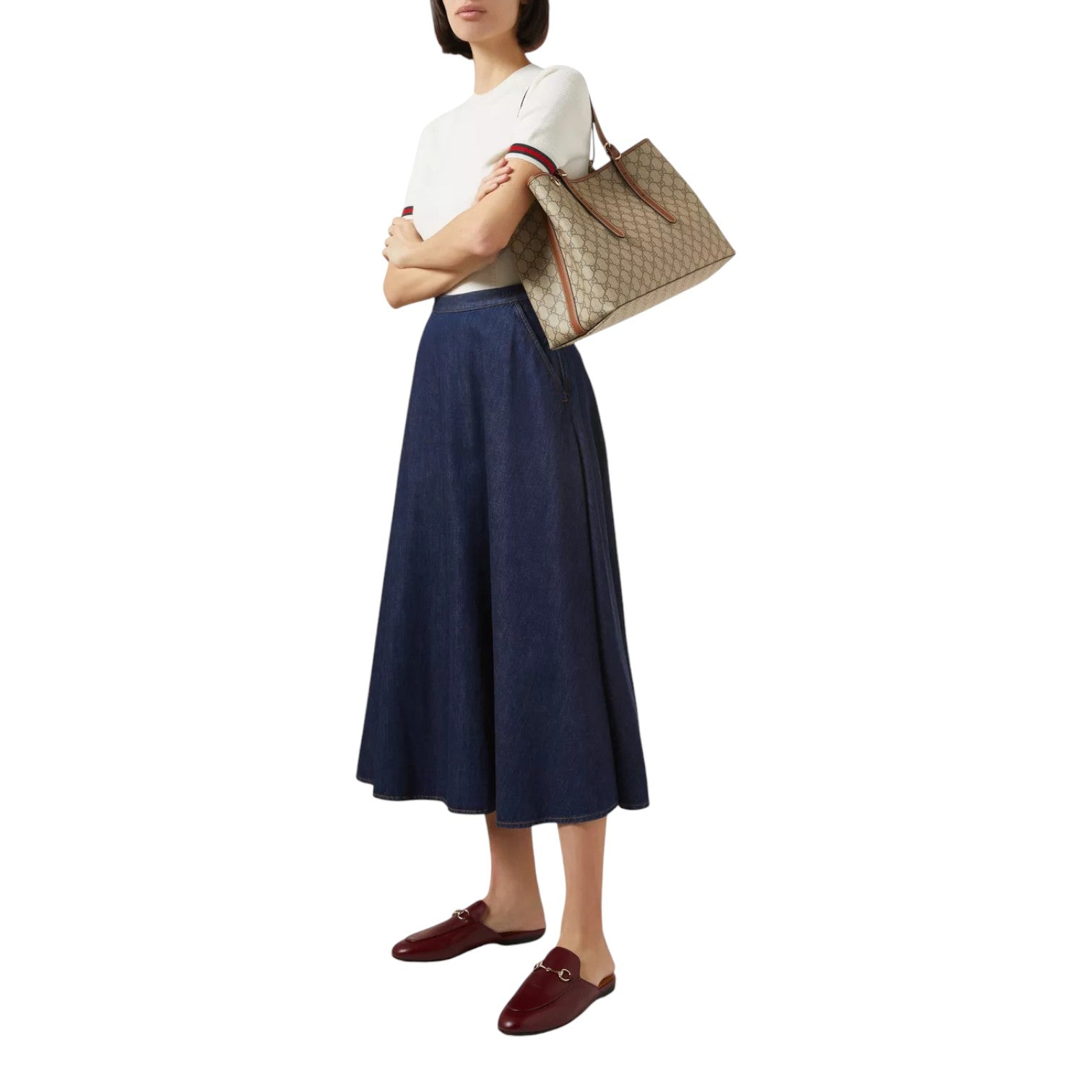 (WMNS) Gucci GG Emblem Medium Tote Bag 'Monogram Canvas' 815213-FAD6L-9758