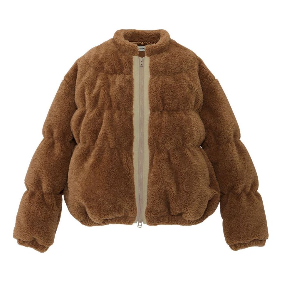 (WMNS) Onitsuka Tiger Crew Neck Down Jacket 'Brown' 2182B561-250