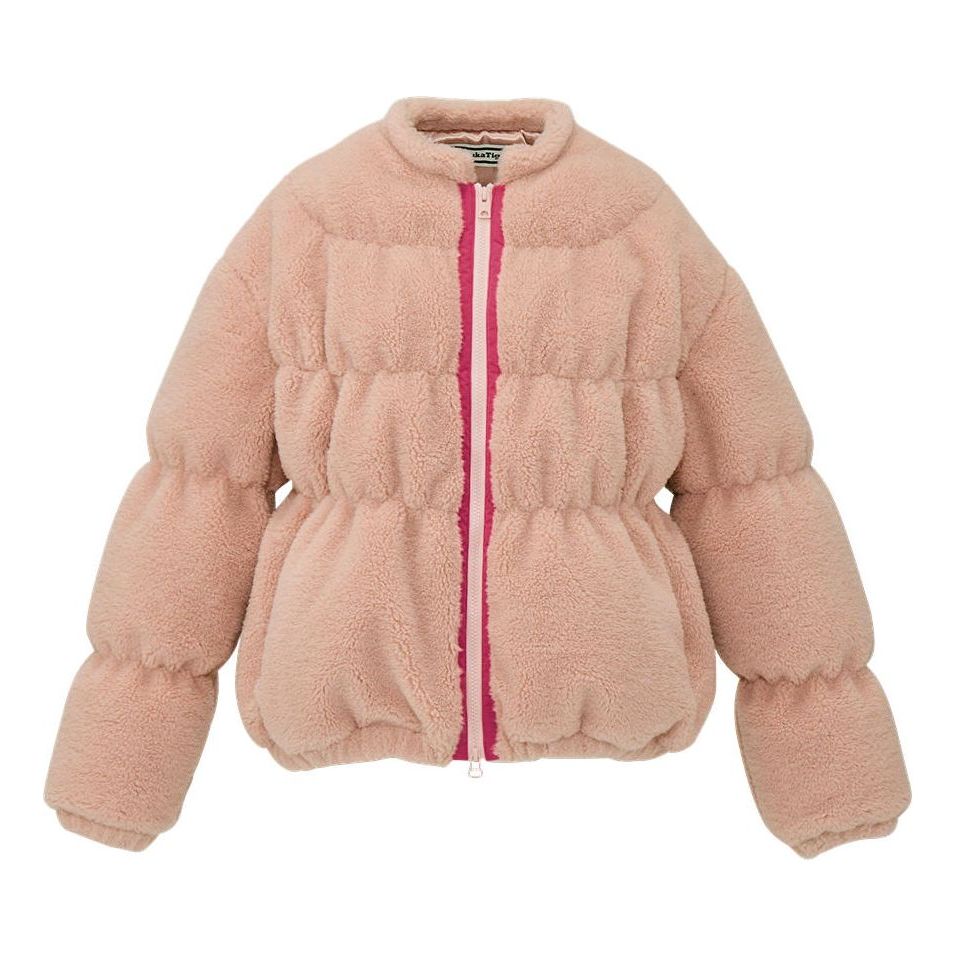 (WMNS) Onitsuka Tiger Crew Neck Down Jacket 'Beige' 2182B561-700