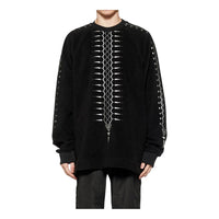 Onitsuka Tiger Oversized Sweatshirt 'Black White' 2183B014-001
