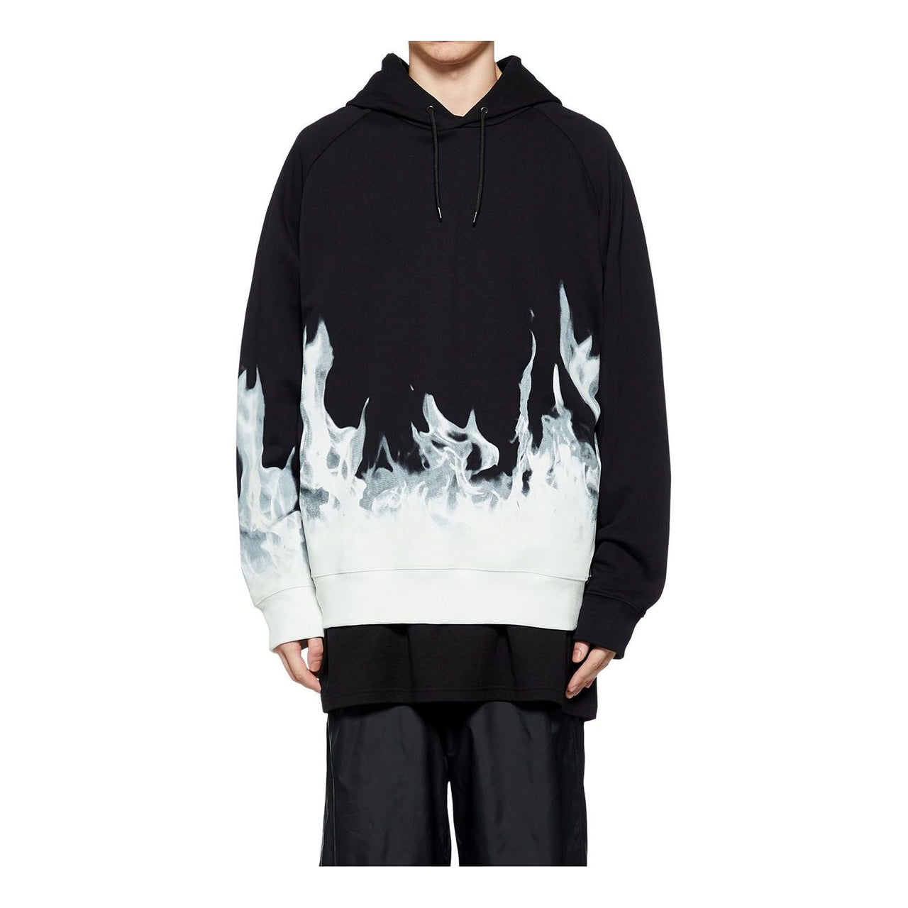 Onitsuka Tiger Flame Graphic Hoodie 'Black Off White' 2183B023-001