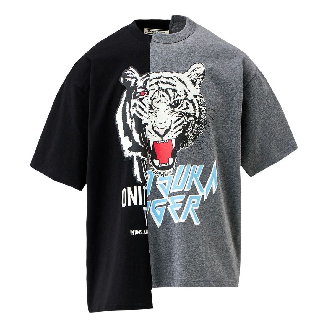 Onitsuka Tiger Graphic T-shirt 'Black Grey' 2183B177-001