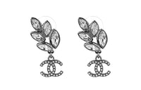 CHANEL Earrings Women's Dark Gray