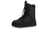 LOUIS VUITTON Trainer Warm Short Snow Boots Men's Black