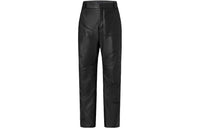 LOUIS VUITTON FW23 Leather Pants Men's Black