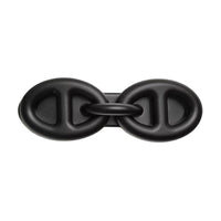 HERMES Aluminum Hair Clips Women's Black