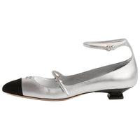 MIU MIU Mordore Casual Single Shoes 2.5cm Women's Silver