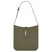 SAINT LAURENT Soft Rubber Handbag Shoulder Bag Women's Burnt Olive
