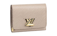 LOUIS VUITTON Twist Epi Cow Leather Wallet Regular Women's Elephant Gray