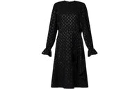 LOUIS VUITTON Monogram Sparkle Long-Sleeved Dress