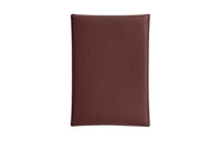 HERMES Chamkila Goat Skin Card Holder Mini Women's 0G Rouge Sellier Saddle Red