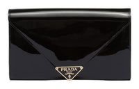 PRADA Leather Clutch Mini Women's Black
