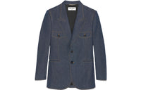 SAINT LAURENT Single breasted Denim Blazer