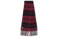 SAINT LAURENT Knit Scarves Men's Black Red