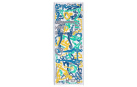 HERMES Knit Scarves Men Gray/Yellow/Green