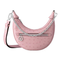LOUIS VUITTON Loop Ostrich Leather Shoulder Bag Handbag Shoulder Bag Women's Pink