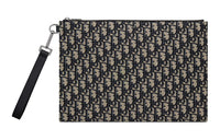 DIOR Cotton Handbag Clutches Regular Men's Black
