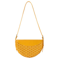 GOYARD Canvas With Calfskin Swift Bag Shoulder Bags Unisex Yellow