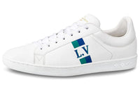 LOUIS VUITTON Luxembourg Skateboard Shoes Men Low-Top White/Blue