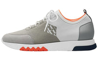 HERMES Exploit Low-Top Casual Shoes Men's Gray White
