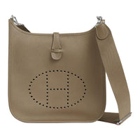 HERMES Evelyne Clemence Bullock Leather Shoulder Bag Women's 8Q BEIGE MARFA Marfa Mi