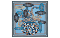 HERMES Silk Scarves Women's Blue