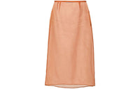 PRADA Double Layer Semi-Sheer Midi Skirt
