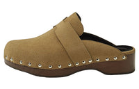HERMES Wrap-toe Slippers Women's Brown