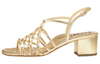 CHANEL Stylish Sandals Women's Gold