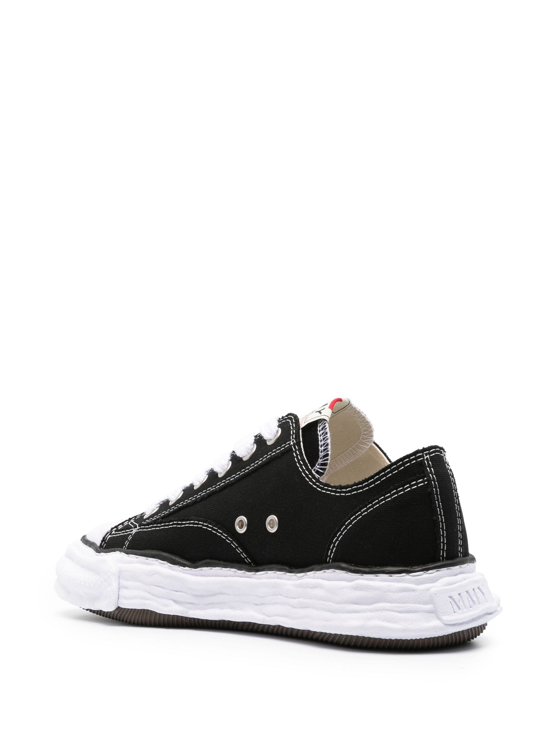 Maison MIHARA YASUHIRO Peterson 23 OG Sole Canvas Low 'Black White' A11FW702-BLK