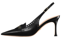 DIOR Boy Slim Heel High Heels 8cm Women's Black