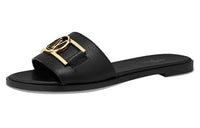 LOUIS VUITTON Lock It Stylish Sandals Women's Black