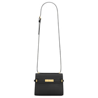 SAINT LAURENT SOLFERINO Cow Leather Shoulder Bag, Crossbody Bag Mini Women's Black