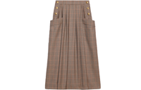 CELINE Casual Long Skirts Women's Brown