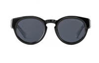 LOUIS VUITTON Acetate Acetate Titanium Round Sunglasses Men's Black