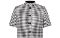 DIOR Checkered Button Up Short Sleeved Jacket