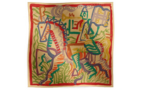 HERMES Silk Scarves Women's Yellow