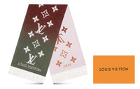 LOUIS VUITTON Knit Scarves Unisex Khaki