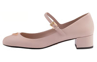 PRADA Chunky Heel Mary Jane Shoes 3.5cm Women's Dark Pink