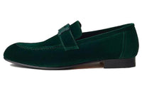 HERMES Paris Loafers Men's Green