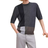 HERMES FW24 Knitwear Men's Charcoal Gray