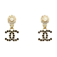 CHANEL Metal Earrings Women's Gold