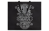 CELINE Cabas Cow Leather Tote Bag Shopping Bag Handbag Large Size Men's Black