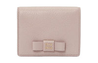 MIU MIU Leather Wallet Small Size Women's Pink
